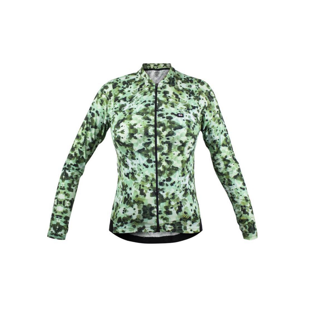 Camisa Ciclismo Marcio May Manga Longa Fem Funny Green Tint