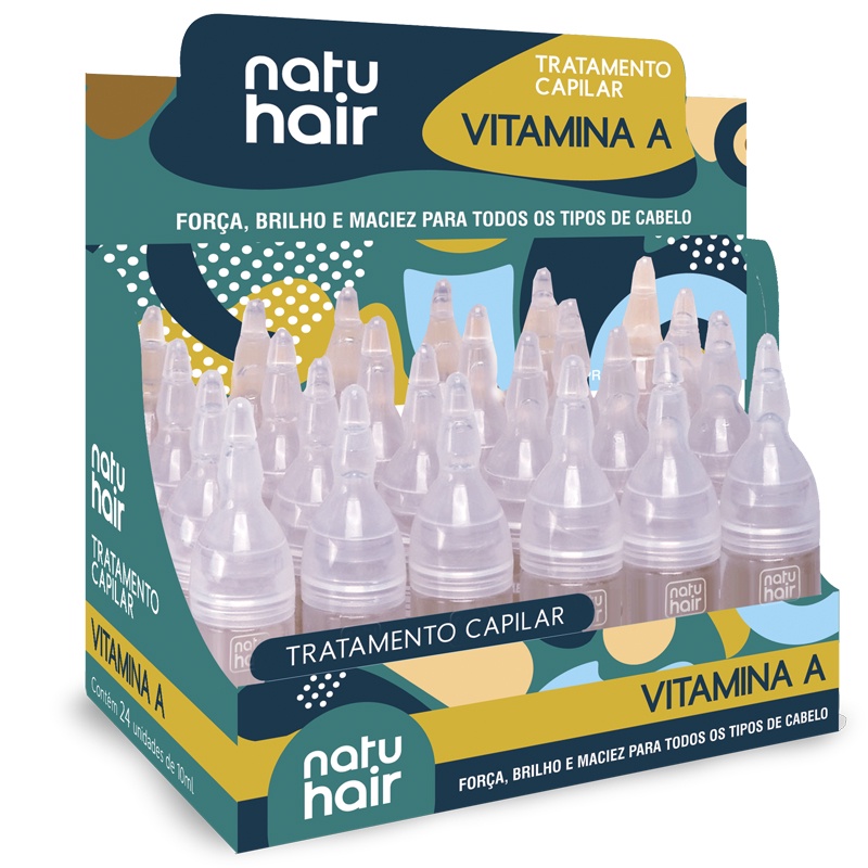 Ampola de Tratamento Capilar Vitamina A Natuhair 10ml - (6 UN)