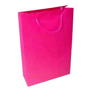 50 Sacolas De Papel Rosa Pink 25x17x6cm Bolsa Lembrancinha em Oferta na Shopee