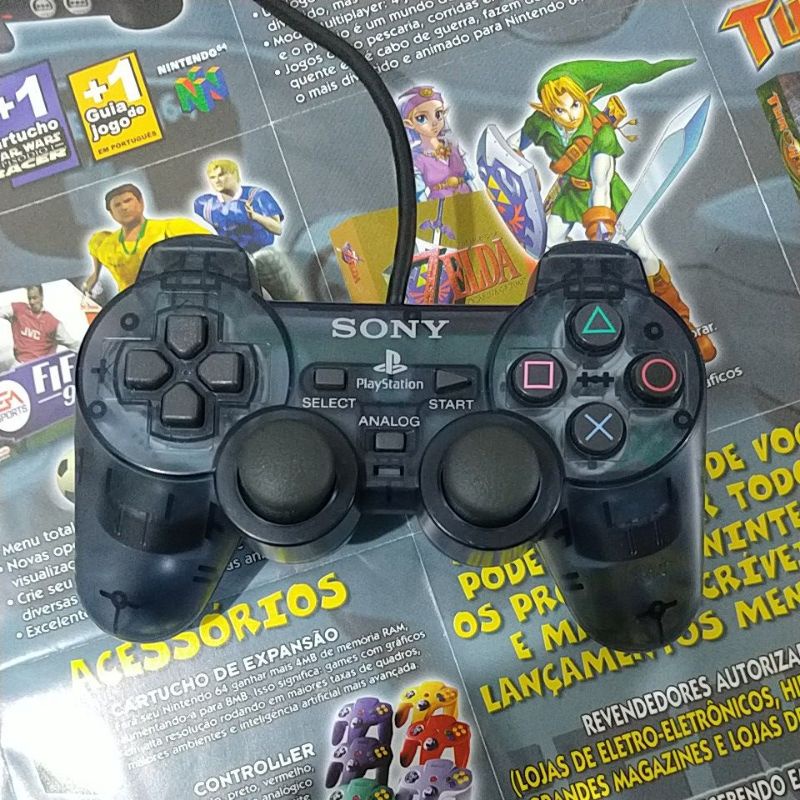Controle Original de Playstation 1 Funcionando Perfeitamente raridade Leia  a Descrição - Escorrega o Preço