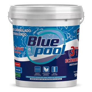 Cloro para Piscina 3 em 1 Economic Balde 10 KG 251910B Bluepool by FLUIDRA em Oferta na Shopee