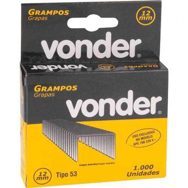 Grampo 12 mm Para Grampeador GPE 168 Caixa com 1000un VONDER