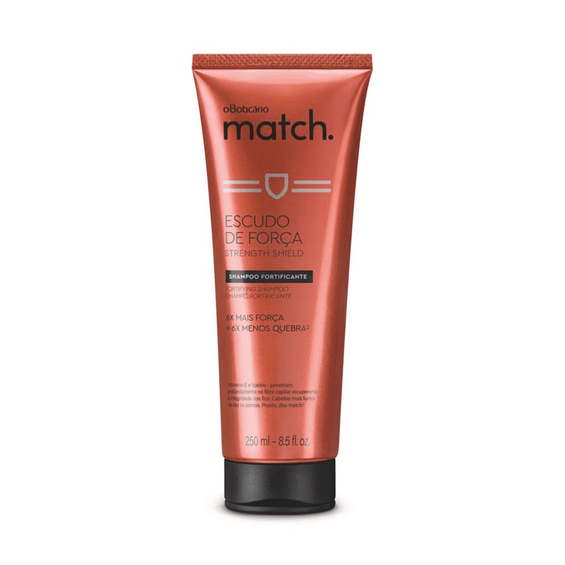 O Boticario Match Shampoo Escudo E Forca 250Ml