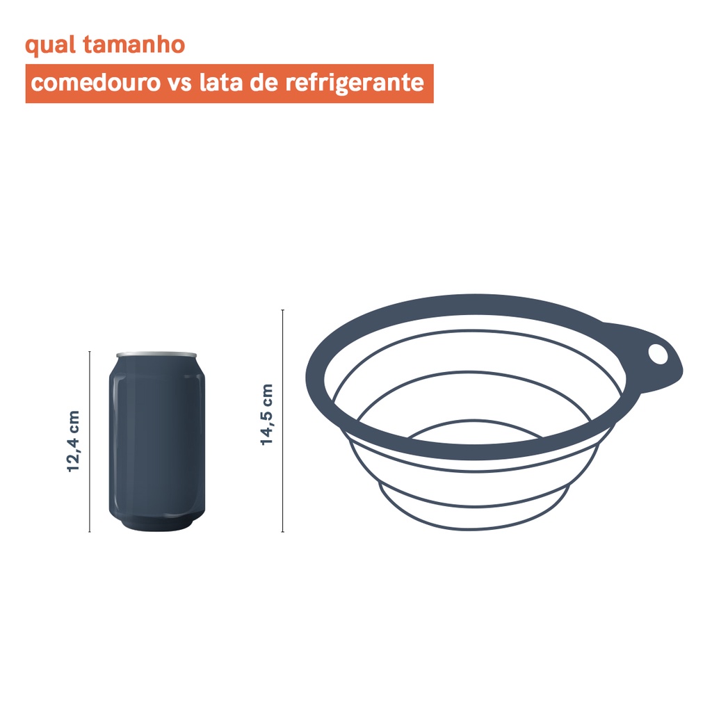 Detalhes do Bowl retrátil para pets resistente - Oikos