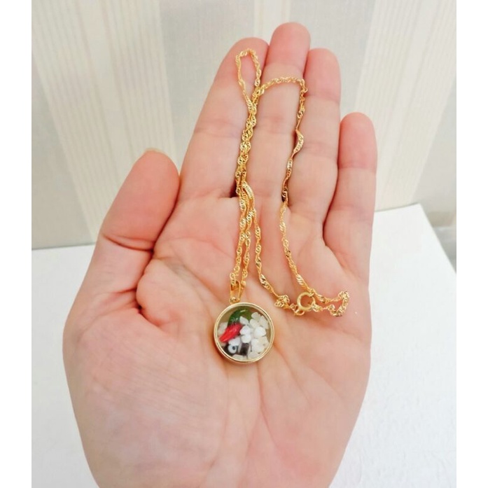 Corrente Cordão bailarina Feminino Moeda Antiga + Pingente Proteção Sal Grosso Figa Olho Grego Pimenta