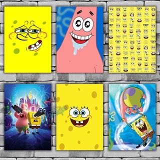 Placas Decorativas Quadros Bob Esponja 01 a 15 - Desenhos Animados