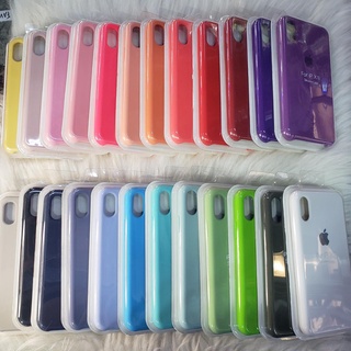 Capa Câmera Aberta Silicone Case com veludo para IPhone X/XS.