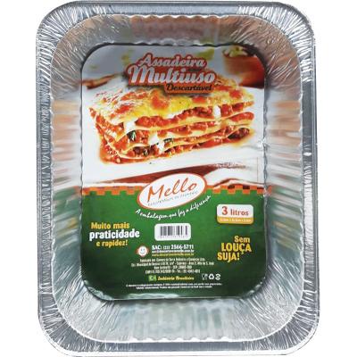 5-10un Forma Assadeira Alumínio Descartável 3l Empadão em Oferta na Shopee