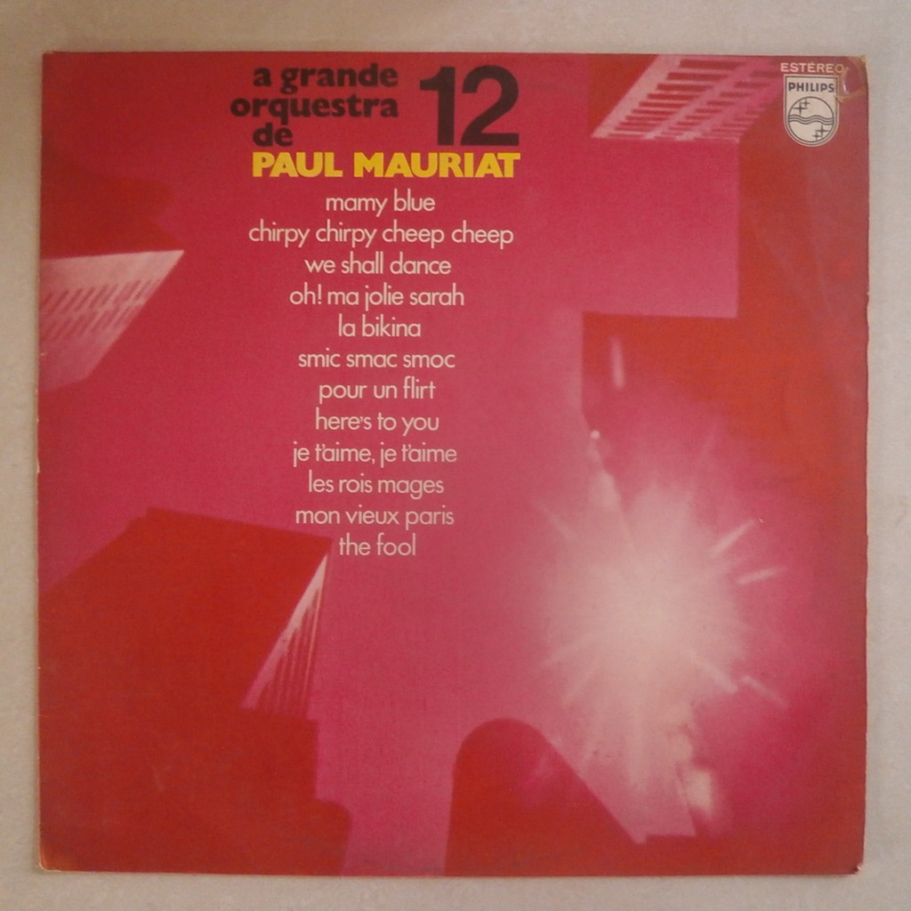 lp Paul Mauriat vol.12 1972 mamy blue, disco de vinil