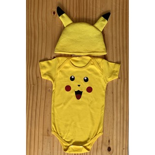 Body Infantil Pikachu Pokemon Roupa Para Bebe Shopee Brasil