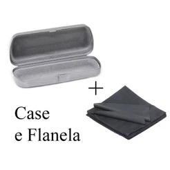 Case rígido para armação grau COM Flanela de Limpeza das Lentes para guardar óculos