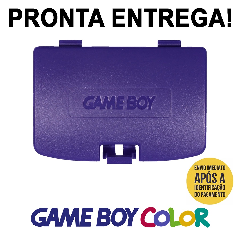 Tampa Gameboy Color Purple Gbc Tampinha Game Boy Pilha Door Nova!