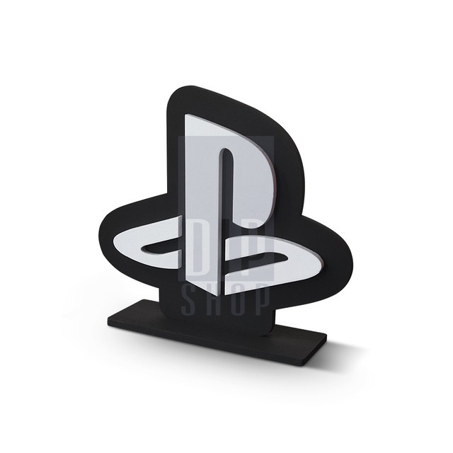 Letreiro Placa Símbolo Logo do Playstation Ps Icone dos Vídeo Games Decoração Gamer Ps5 Ps4 Setup Gamer