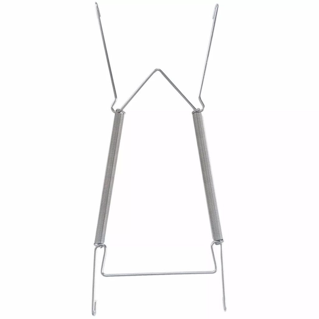 Kit 6 Suportes Mola Aramado Pendurar Pratos Até 30cm Parede