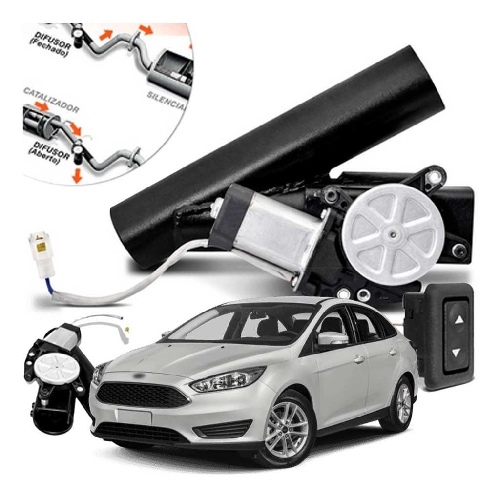 Difusor De Escapamento Preto Esportivo Ford Focus em Oferta na Shopee