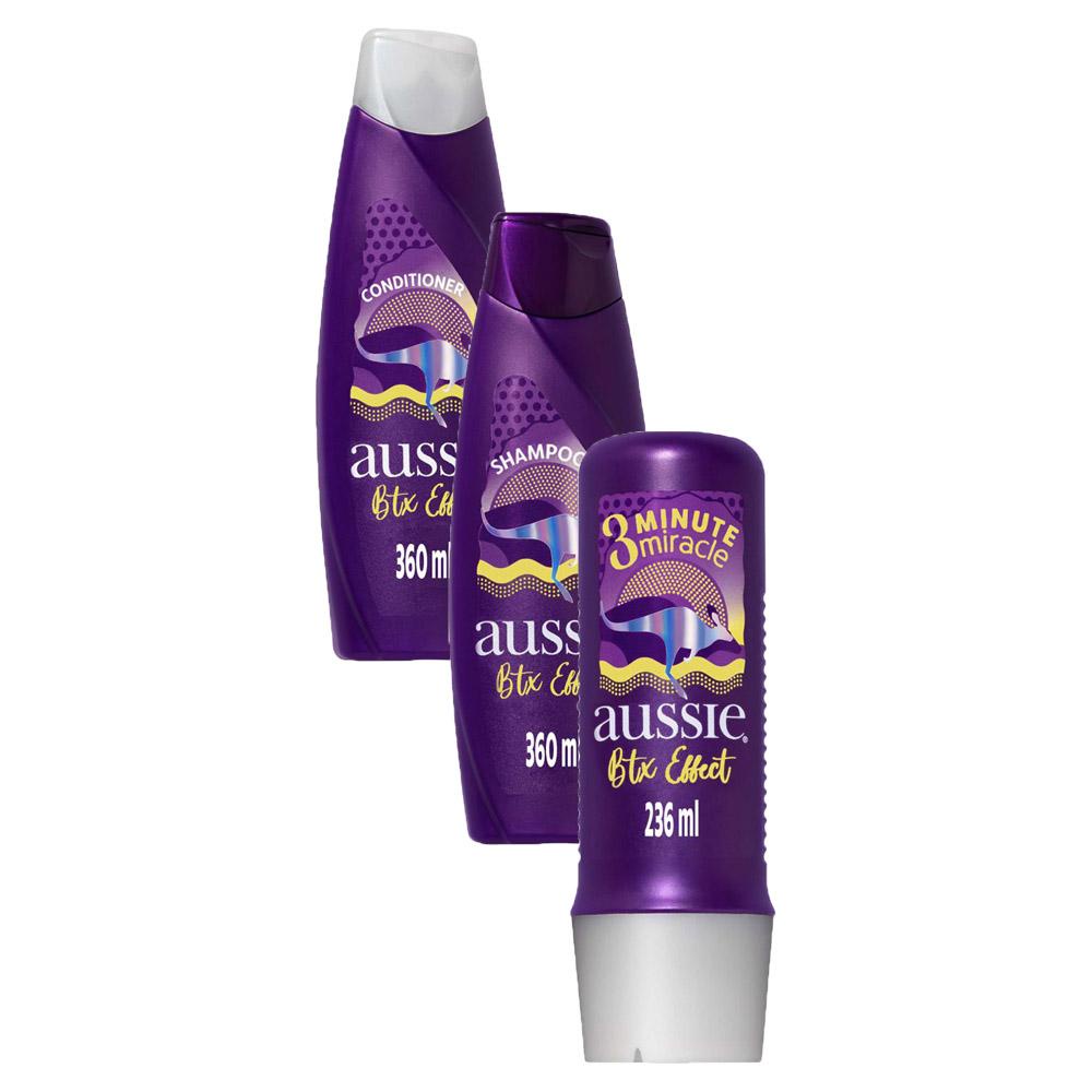 Kit Aussie Botox Effect Shampoo + Condicionador + Tratamento em Oferta na Shopee