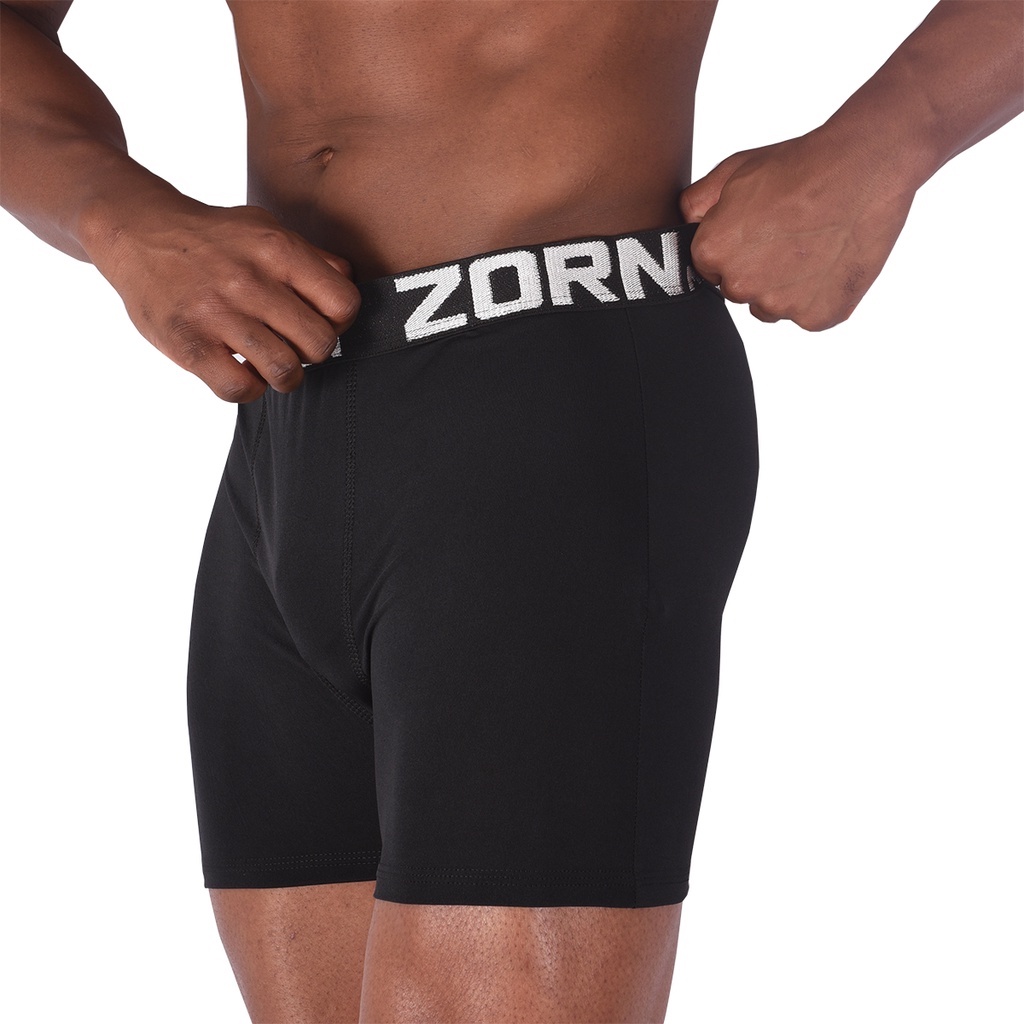 Kit 10 Cuecas Boxer Box Pretas Masculinas Microfibra ZORN