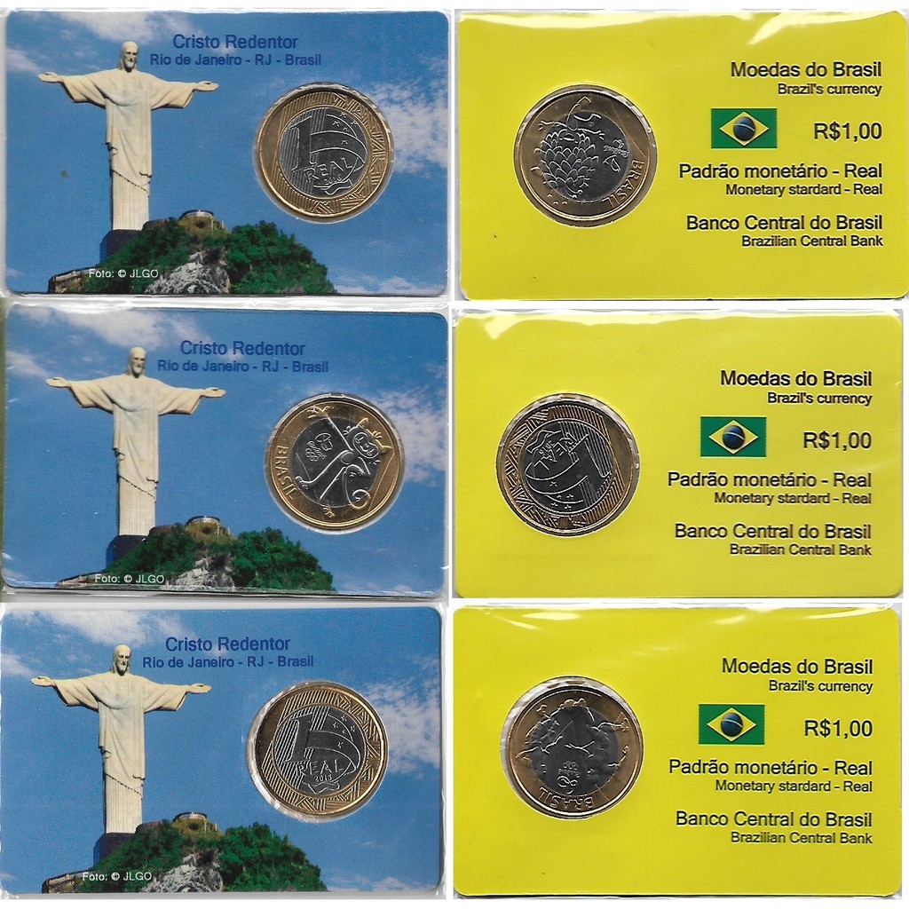 3 Moedas Comemorativas Rio 16 2 Mascotes E Futebol Nas Cartelas Shopee Brasil