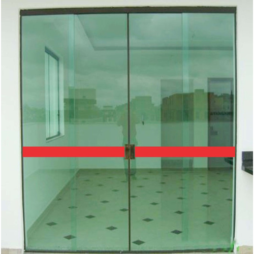 Faixa De Segurança Vermelha Para Porta De Vidro 2,00 X 0,07m | Shopee ...
