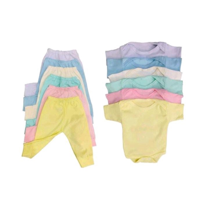 Conjunto enxoval bebê Body manga curta e mijao sem pé - kit 2 pecas