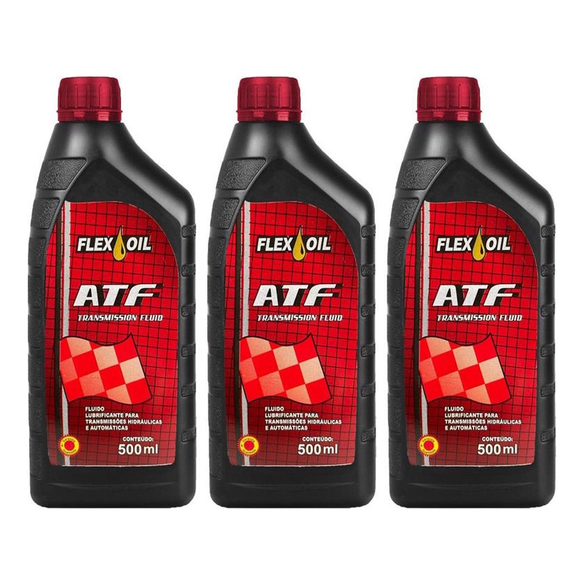 Kit 3 Oleo De Transmissao Automatica Flex Oil Atf 500ml | Shopee Brasil