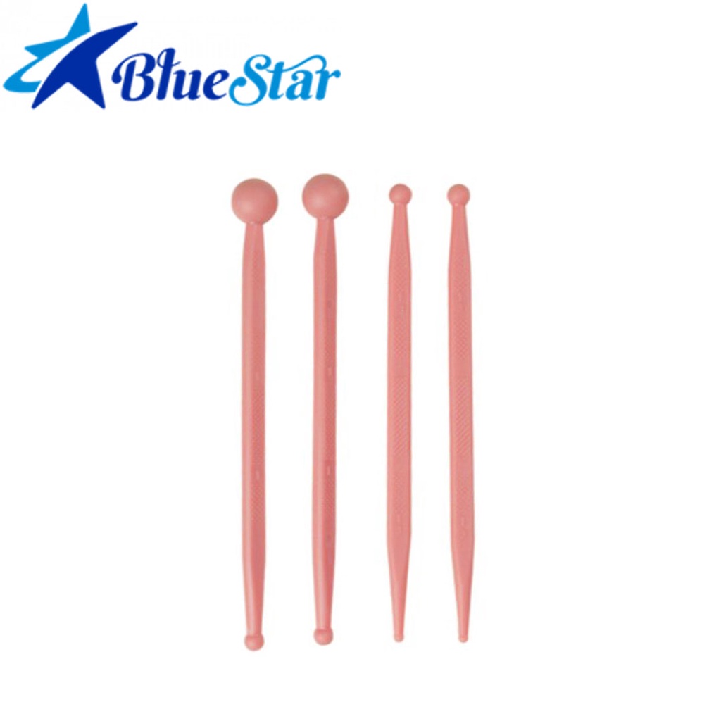 Jogo De Estecas Boleadoras 1 Rosa Bebê 4 Peças Confeitaria e Artesanato PROMOÇÃO