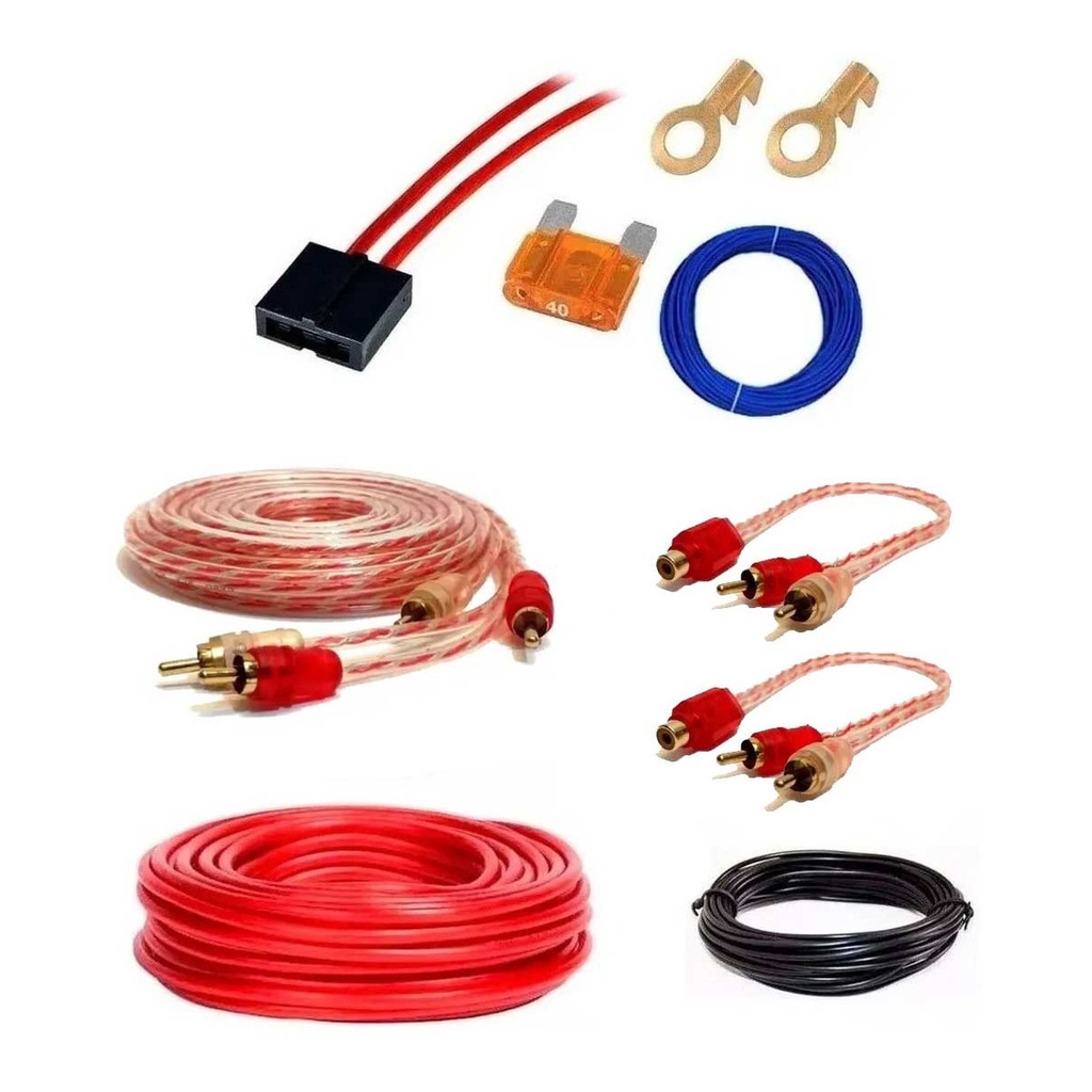Kit Fiacao Instalacao Modulo 500w Amplificador 4 Canais 400w