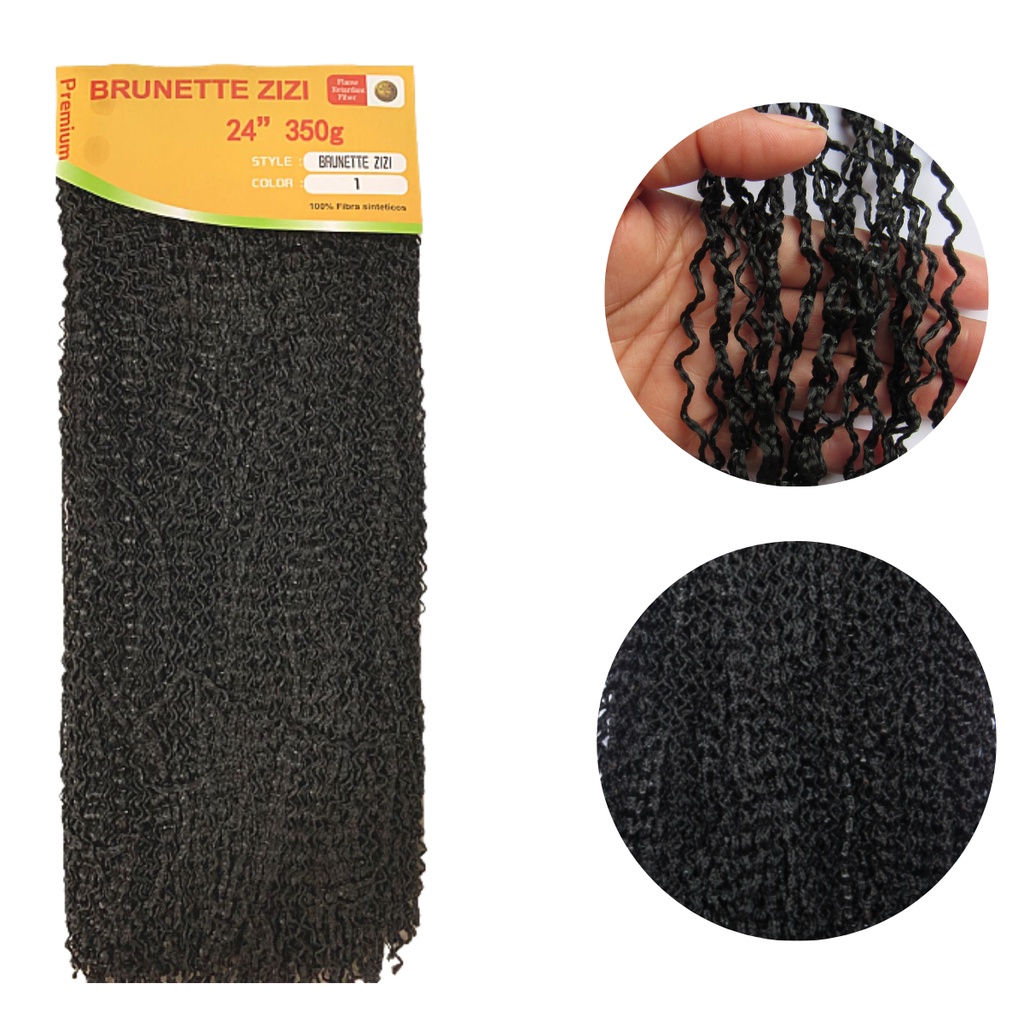Cabelo Miojinho Kanekalon Micro Zizi 350 Gr Faz Uma Cabeça ORIGINAL
