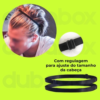 Elastico Unidade Faixa De Cabelo Esportes Jogador Masculino Para Penteado Afro Puff Unisex Preto Colorido Grande