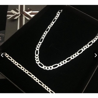 Kit Conjunto Corrente e Pulseira masculino Banhada A Prata 925 top colar 60cm 3x1