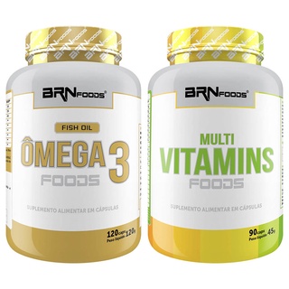 Kit Imunidade - Ômega 3 120 Cápsulas + Multivitamínico 90 Cápsulas - BRN Foods