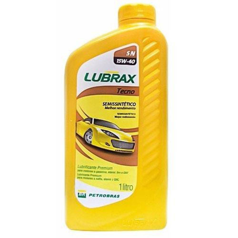 Óleo De Motor 15w40 Lubrax Tecno Api Sn Semissintético 1Lt