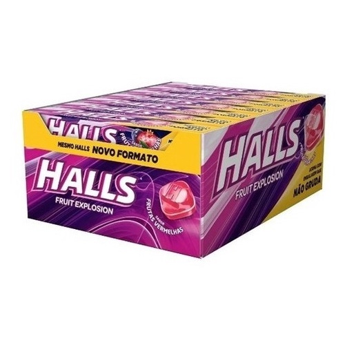 Kit 3 Caixas Bala Drops Halls C/21 Cada - Sabores