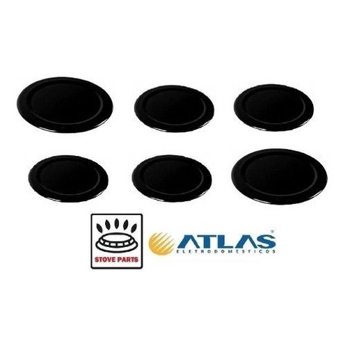 Kit Espalhador Tampinha Peças Fogão Atlas Monaco - 6 Bocas ORIGINAL