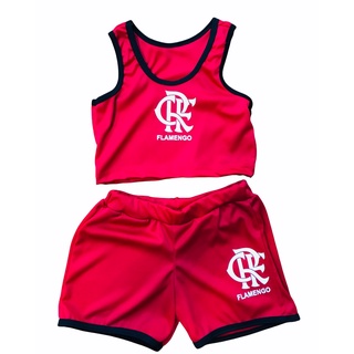 Conjuntinho Flamengo Vasco Fluminense Botafogo Menina Infantil