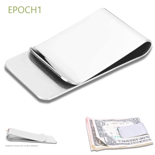 Epoch1 Homens Bolsa Bolso Slim Clipe De Metal De Aço Inoxidável Banco Titular Grampo Dinheiro Grampo / Multicolor