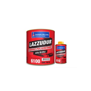Verniz Automotivo PU Lazzuril 6100 C/ Catalisador 0,9 Litros