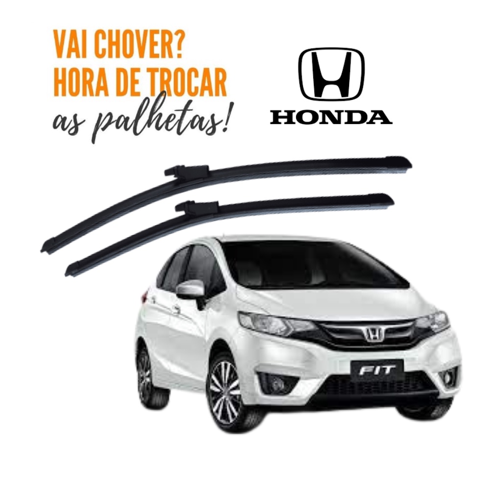 Par Palheta Limpador Parabrisa Honda Fit 2015 2016 2017