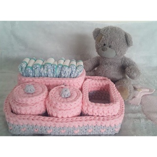 kit higiene em fio de malha em Oferta na Shopee