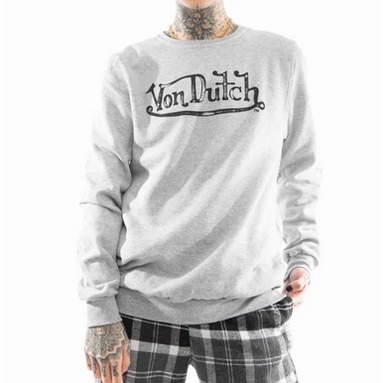 GOLA REDONDA Von Dutch Careca Signature Cinza Mescla