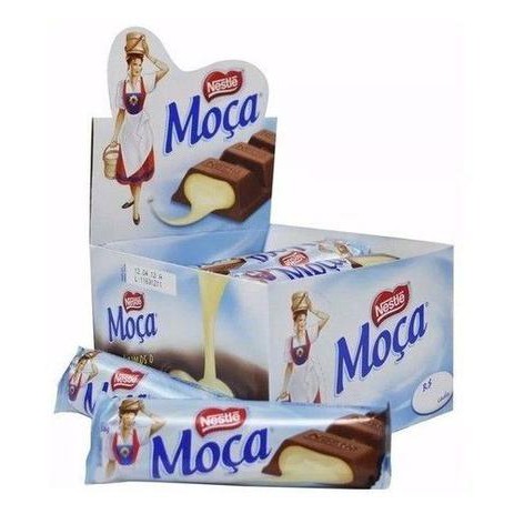 Doce Moça Chocolate Nestlé - 38g 24 unidades - Recheio Leite Condensado.