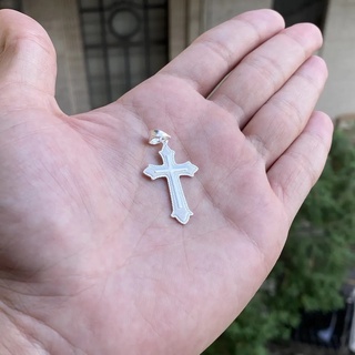 Pingente De Prata Masculino Cruz Crucifixo Médio Prata Maciça 925