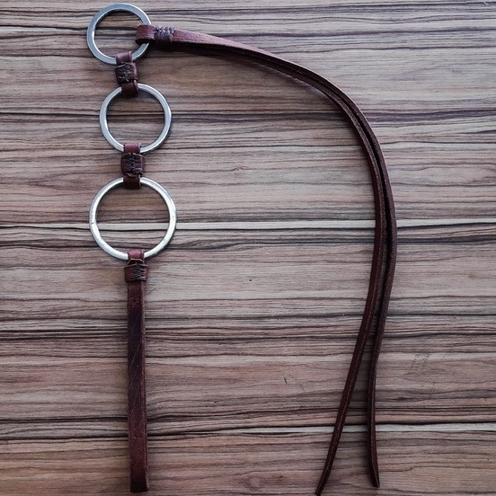 Tala / Chicote para Cavalos Fabricado em Couro Legítimo com 3 Argolas de Inox Envio Imediato!!