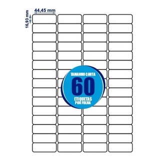 Etiqueta Adesiva Carta Cc189 16,93x44,45 Colacril 100 Fls