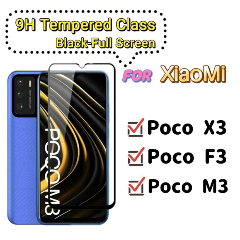 Película Vidro Temperado 3D/9D Xiaomi Poco F3 X3 GT Nfc M3 Pro pocox3 pocom3 pocof3