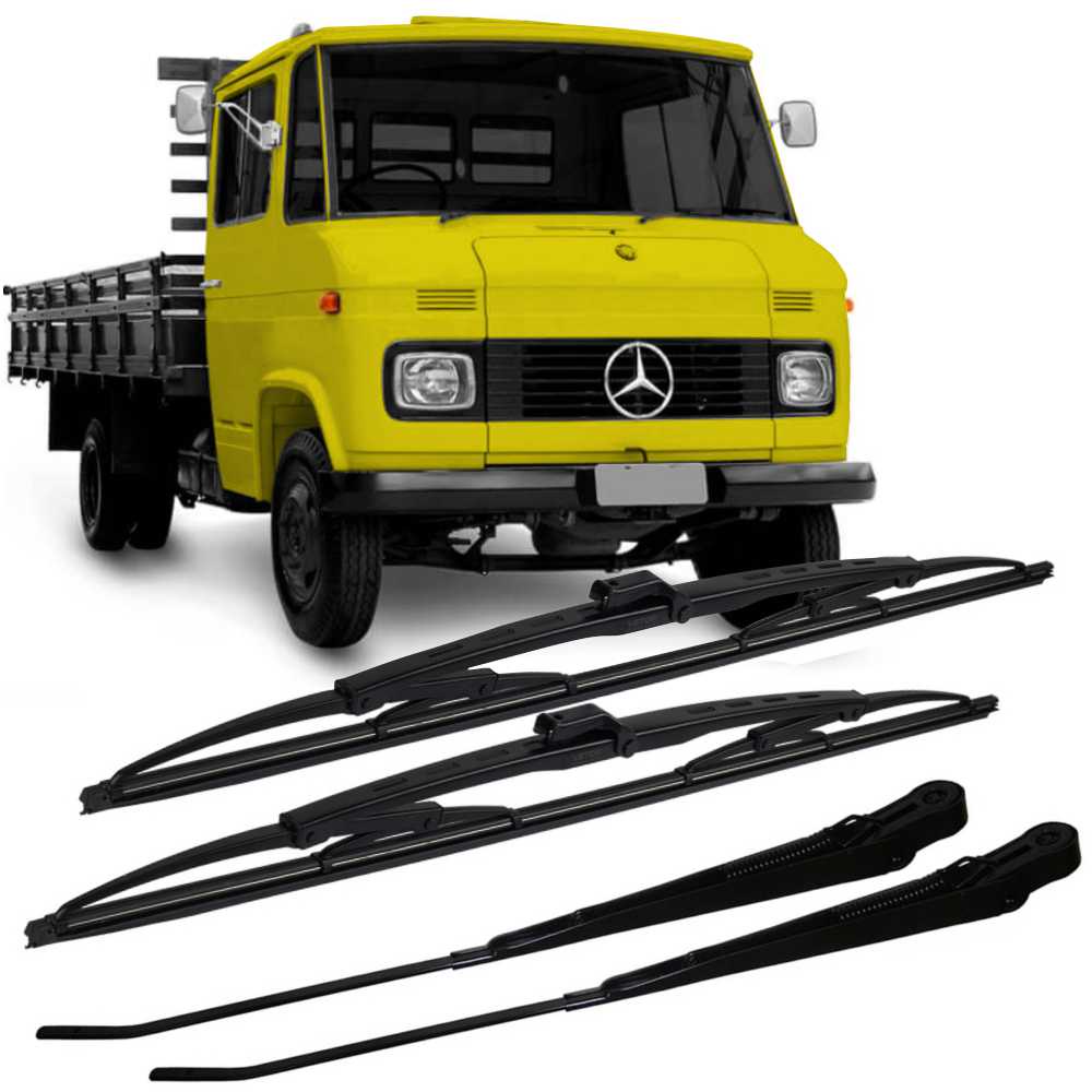 Jogo Palheta + Braços Limpador Mercedes Mb 608 / 708 Agrale
