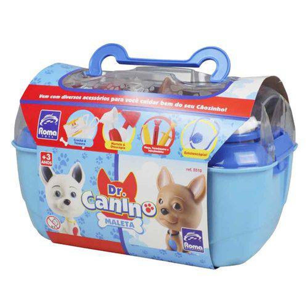 Maleta Dr Canino Pet Azul 5512 - Roma Brinquedo em Oferta na Shopee
