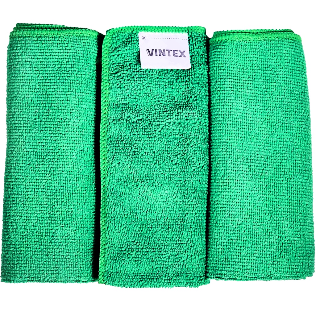 3 Panos Microfibra Vintex Vonixx Toalha Flanela 40x35 220gsm