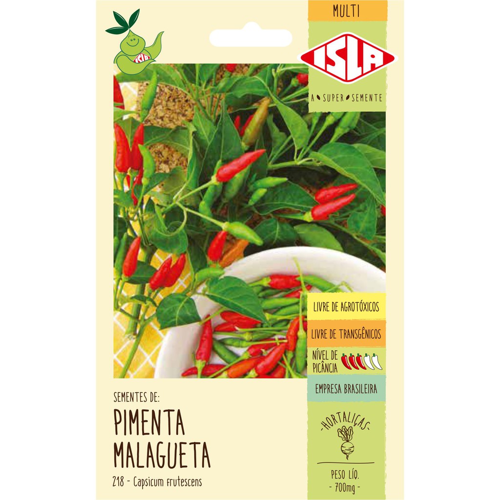 Kit de Sementes Horta em Casa - Pimenta Malagueta + Cebolinha + Cominho + Alecrim