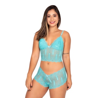 Conjunto Lingerie Sexi Feminino Caleson Ref 2484